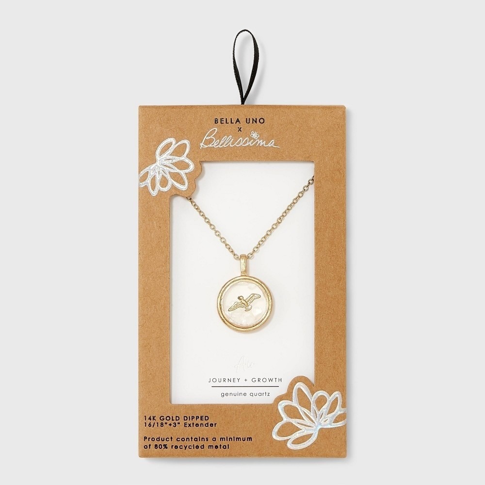 Women's‎ Bella Uno x Bellissima Air Shaker Necklace Silver Quartz